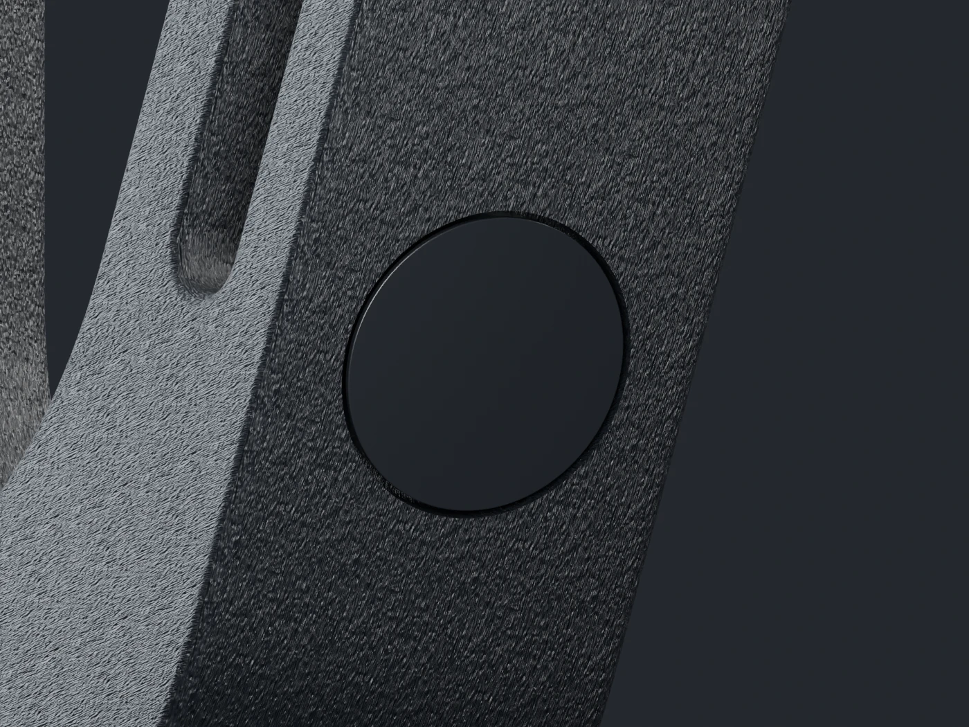 Glatter Magnetdeckel im strukturierten Gehäuse der GD-HX Basic